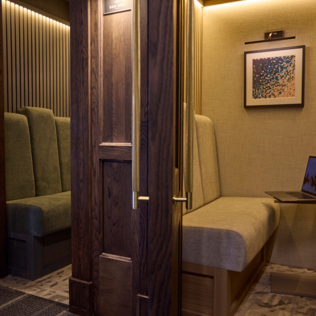 Phone booth in Christopher Street, Eight Members Club Ltd, Liverpool Street
