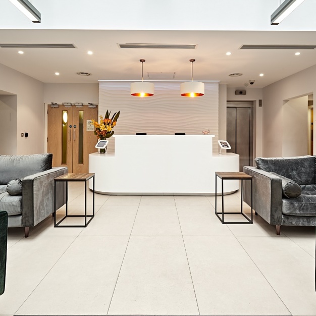 Reception area at Victoria Avenue, Podium Space Ltd in Liverpool Street