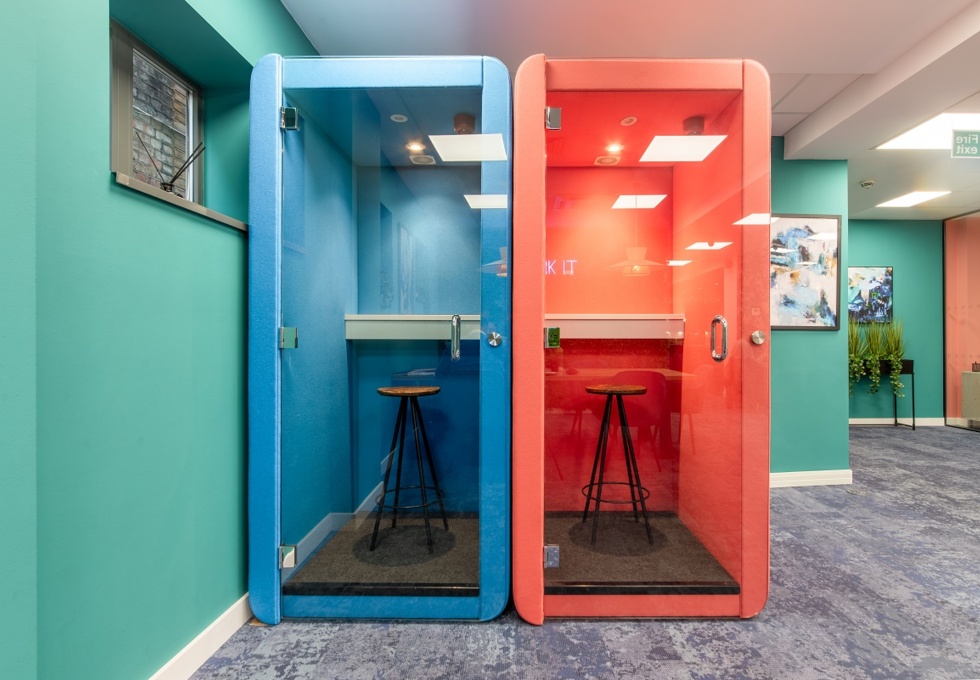 Telephone booth at Victoria Avenue, Podium Space Ltd in Liverpool Street