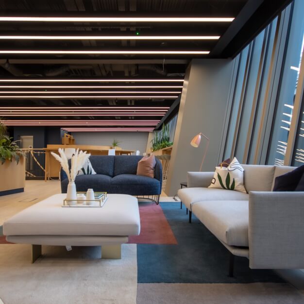 The breakout space in St Mary Axe, Industrious UK Holdings Ltd, Liverpool Street