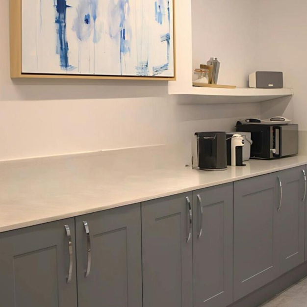 The dedicated kitchen at Devonshire Square, Rubix in Liverpool Street