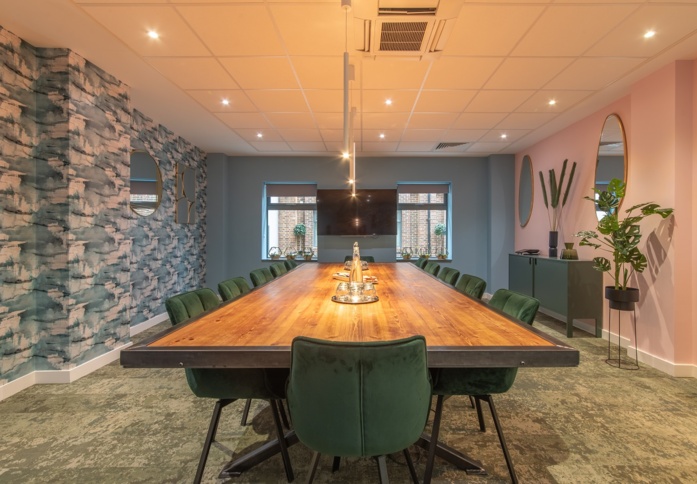 The meeting room at Victoria Avenue, Podium Space Ltd in Liverpool Street