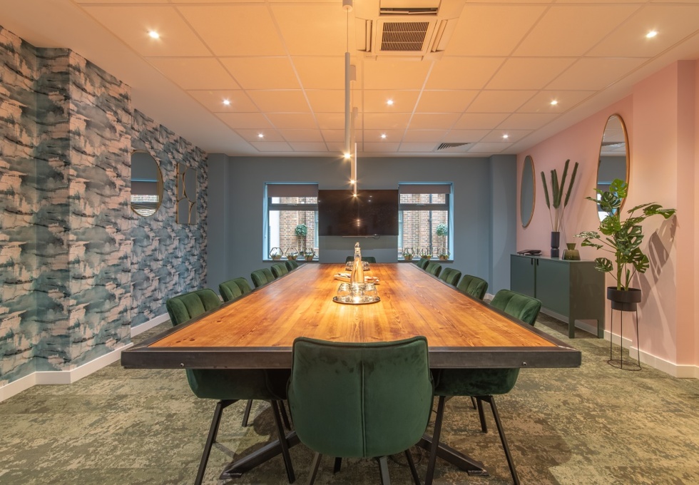 The meeting room at Victoria Avenue, Podium Space Ltd in Liverpool Street