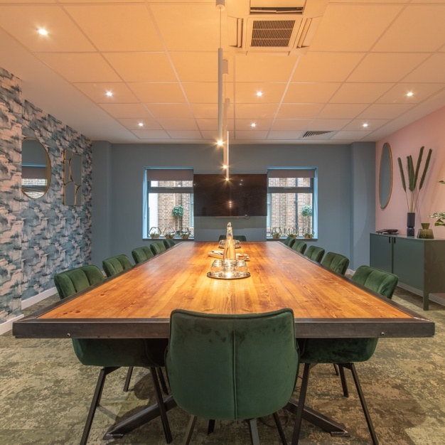 The meeting room at Victoria Avenue, Podium Space Ltd in Liverpool Street