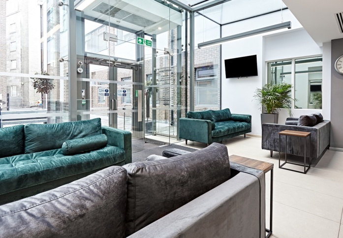 The reception at Victoria Avenue, Podium Space Ltd in Liverpool Street