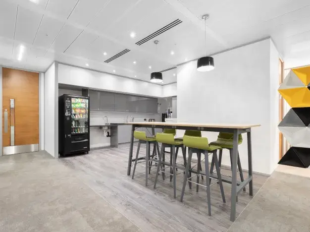 A breakout area in More London Riverside, Regus, London Bridge