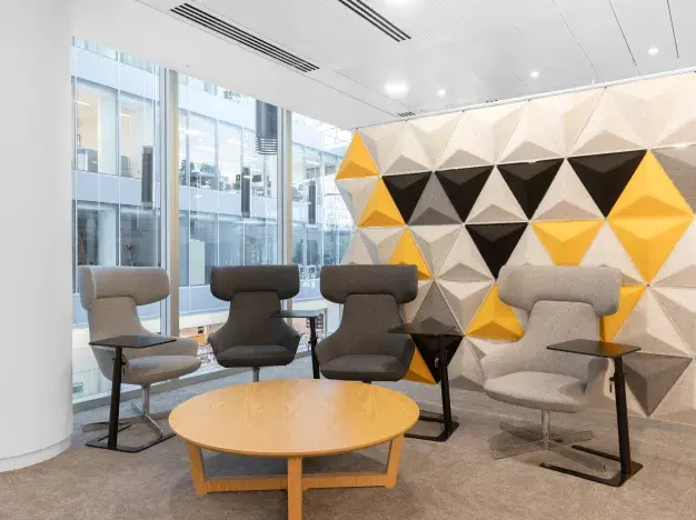 Breakout area at More London Riverside, Regus in London Bridge