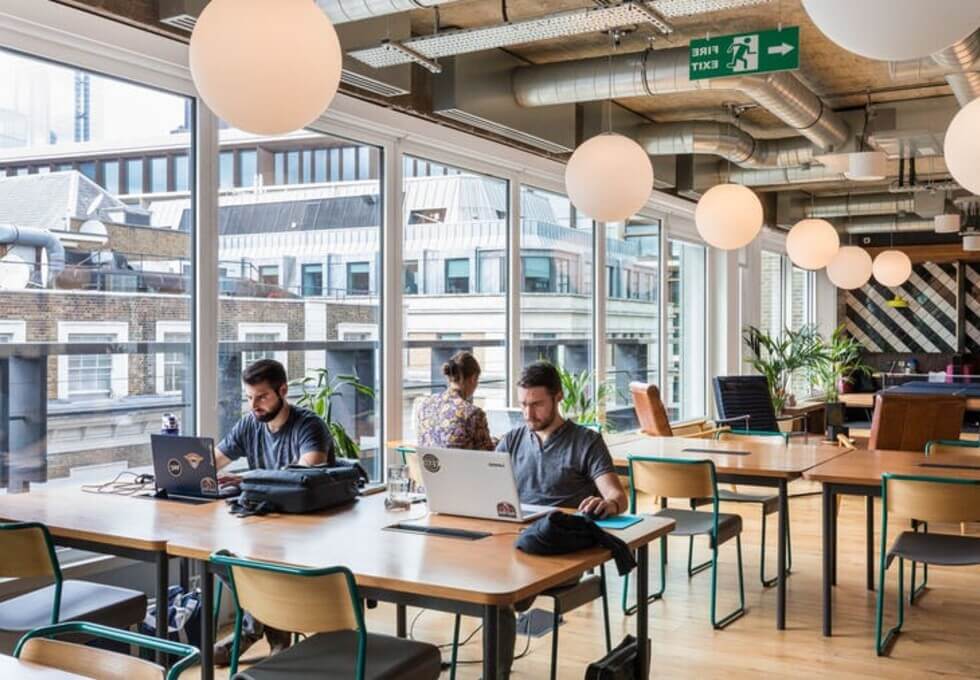 Communal Space - Queen Street, WeWork in Mansion House