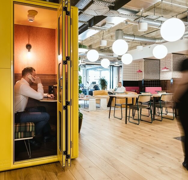 Phone booth in Queen Street, WeWork, Mansion House