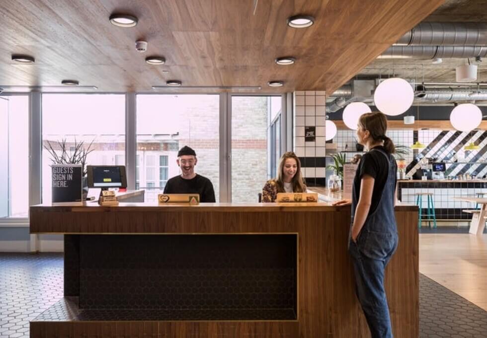 Reception in Queen Street, WeWork, Mansion House