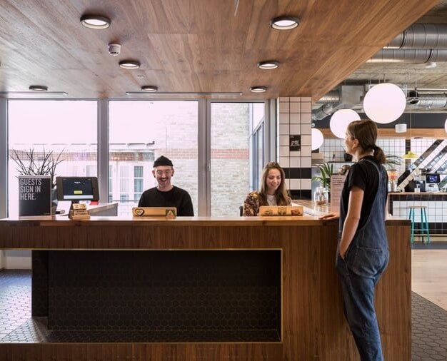 Reception in Queen Street, WeWork, Mansion House