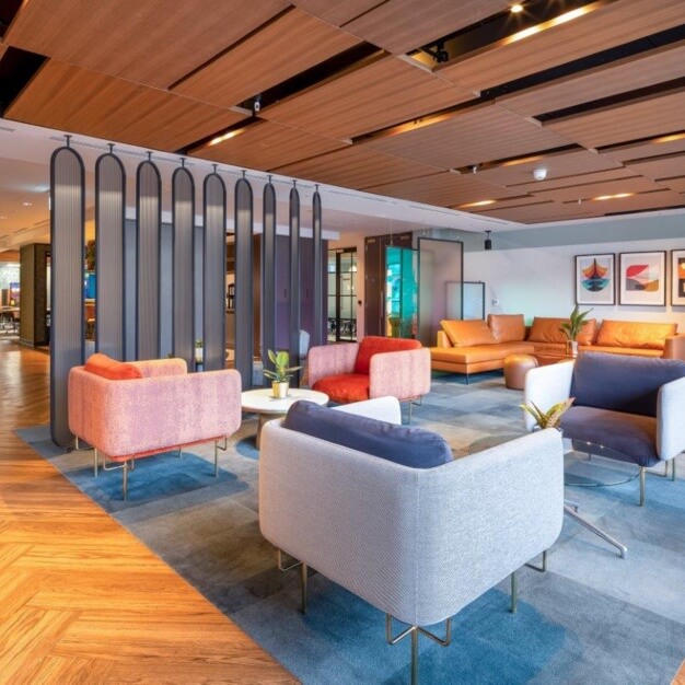 A breakout area in Portman Street, Landmark Space, Marble Arch
