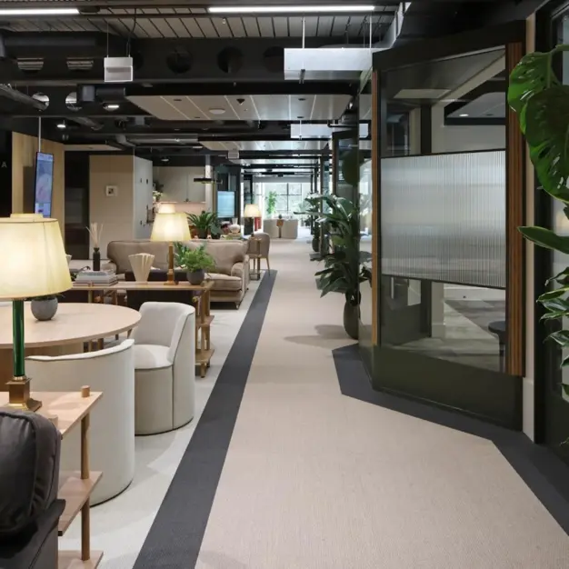 Breakout area at Great Cumberland Place, X and Why Ltd in Marble Arch