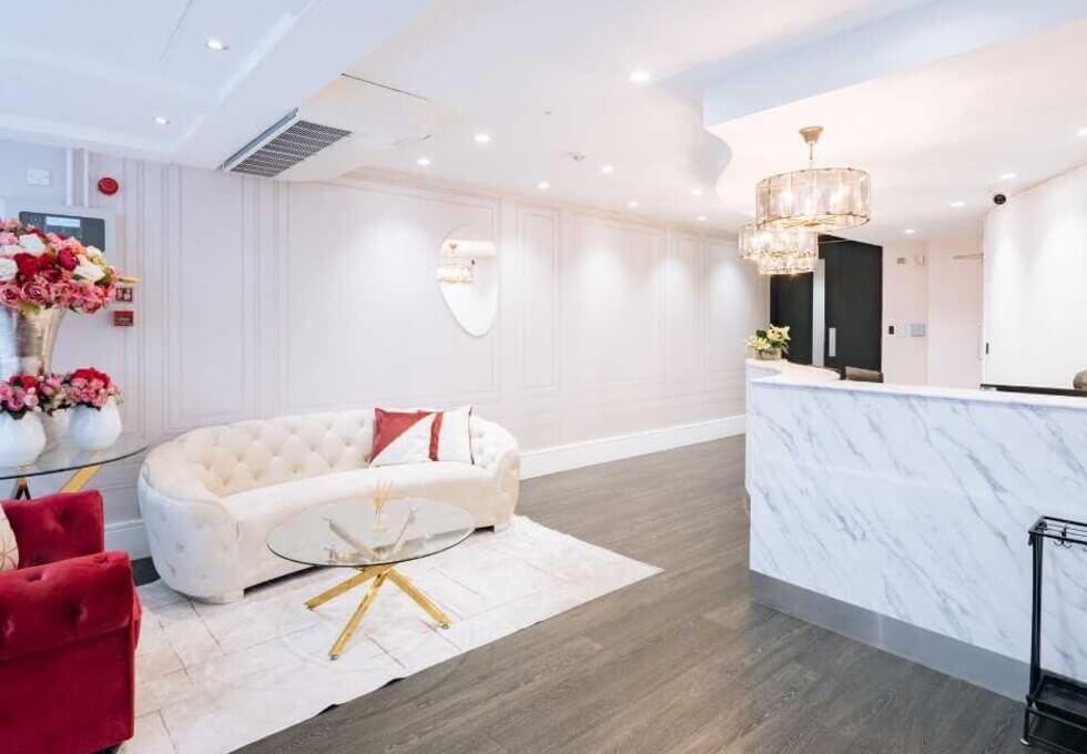 Reception area at Upper Berkeley Street, One Avenue Group in Marble Arch