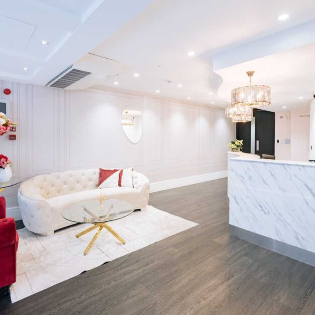 Reception area at Upper Berkeley Street, One Avenue Group in Marble Arch