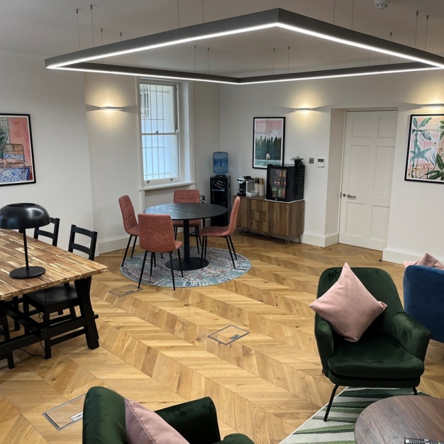 A breakout area in Chandos Street, Podium Space Ltd, Marylebone
