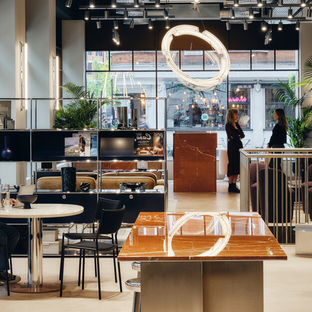 Breakout space for clients - Langham Street, FORA in Marylebone