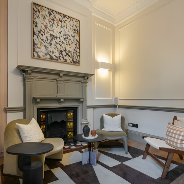 Breakout space for clients - Welbeck Street, Spacemade in Marylebone