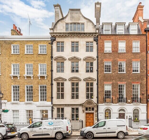 Building external for Queen Anne Street, Spacemade, Marylebone