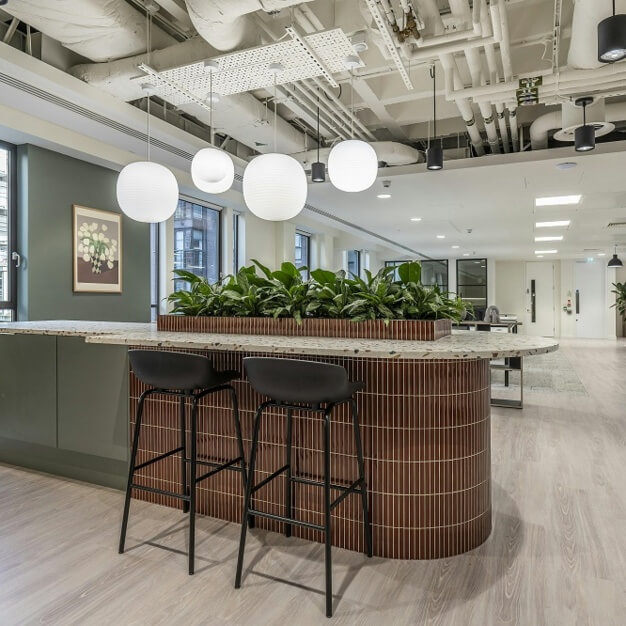 Dedicated breakout area at Marylebone Road, Colliers in Marylebone
