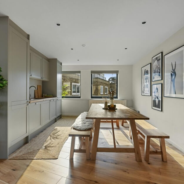 Dedicated kitchen at Manchester Street, Kontor in Marylebone