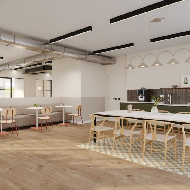 Dedicated kitchenette at Baker Street, Kontor in Marylebone