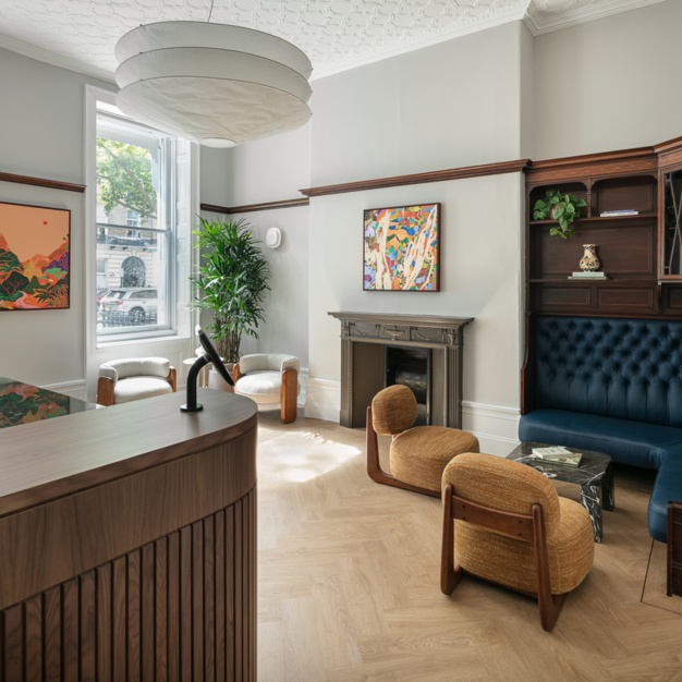 Foyer area in Portland Place, Spacemade, Marylebone