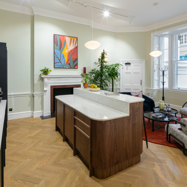 Kitchen area at Portland Place, Spacemade (Marylebone)