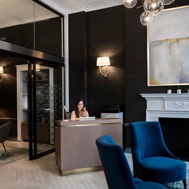Reception area at Gloucester Place, Urban W Limited (93 Gloucester Place) in Marylebone