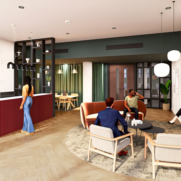 Reception in Portland Place, Unity Flexible Office Space, Marylebone