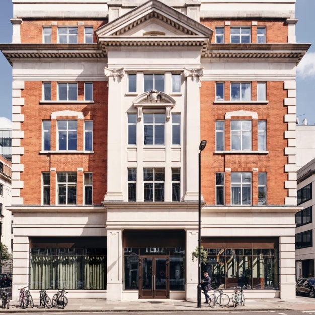 The building at Langham Street, The Office Group Ltd. (FORA) in Marylebone