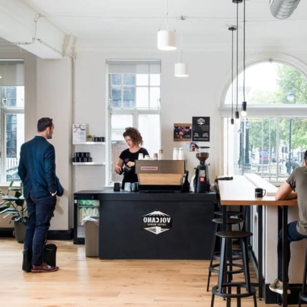 The café at Marylebone Road, WeWork in Marylebone