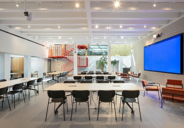 The communal space at Portland Place, Spacemade in Marylebone