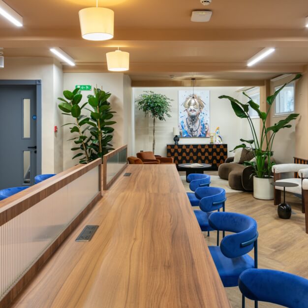 The communal space at Queen Anne Street, Spacemade in Marylebone