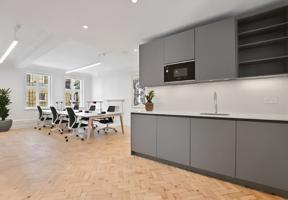 The dedicated kitchen at Duke Street, Colliers in Marylebone
