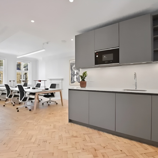 The dedicated kitchen at Duke Street, Colliers in Marylebone