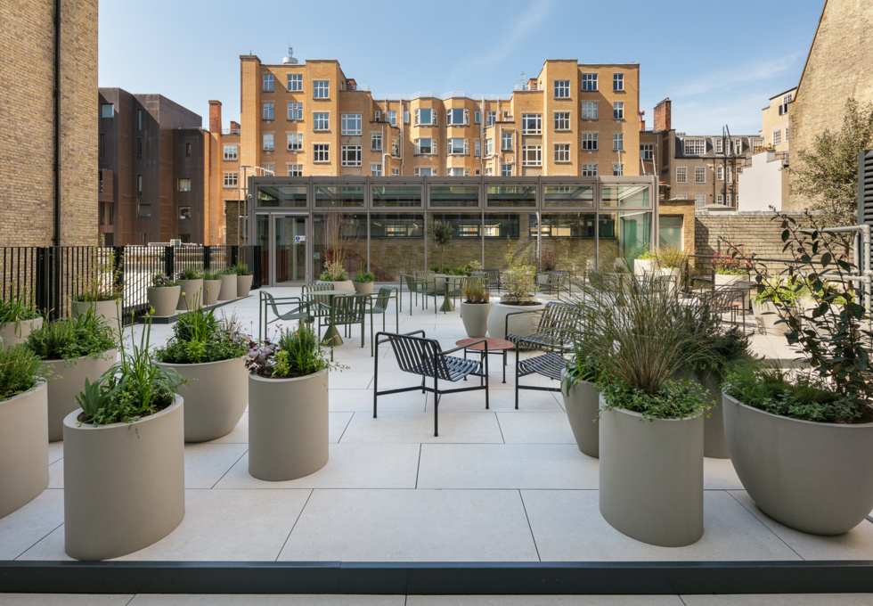 Use the roof terrace at Portland Place, Spacemade (Marylebone)