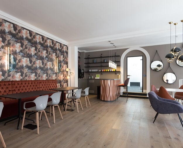A breakout area in Green Street, The Boutique Workplace Company, Mayfair