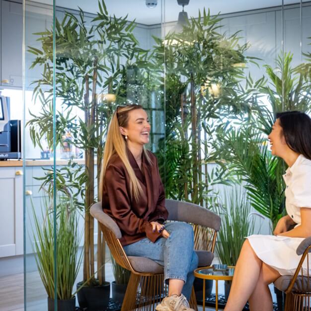 A breakout area in Grosvenor Street, Landmark Space, Mayfair