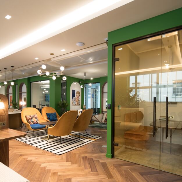 Breakout area at Grosvenor Hill, The Arterial Group Ltd in Mayfair