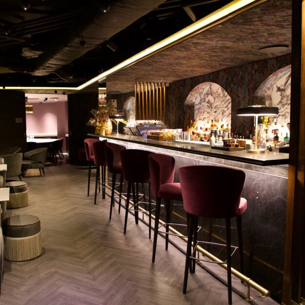 Café area at Hay Hill, Mayfair