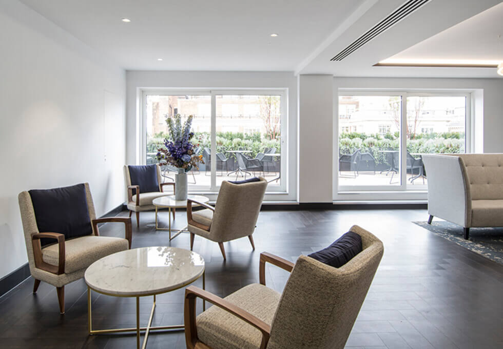 Client Breakout space - North Audley Street, Argyll in Mayfair