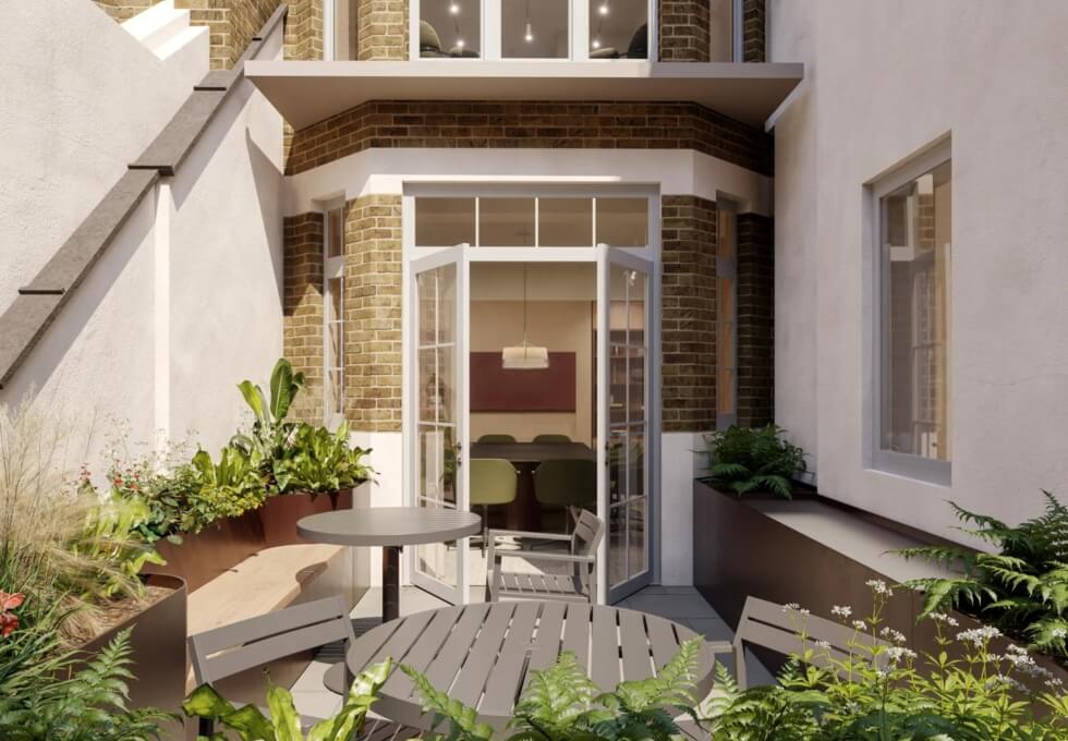 Courtyard area, Grosvenor Street, The Arterial Group Ltd in Mayfair