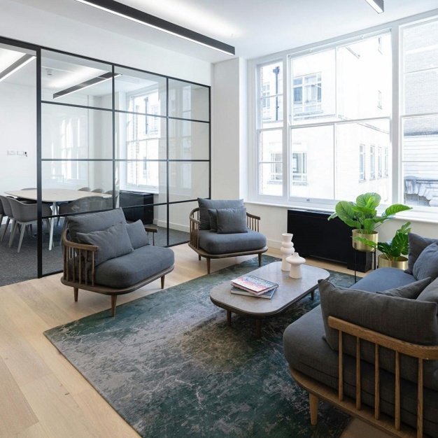 Dedicated breakout area at Swallow Street, RX in Mayfair