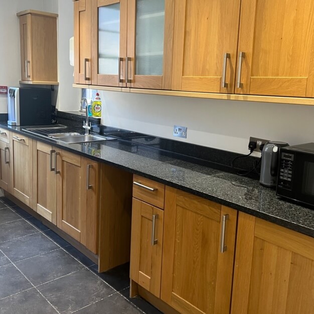Kitchen at South Audley Street, Nammu Workplace Ltd in Mayfair
