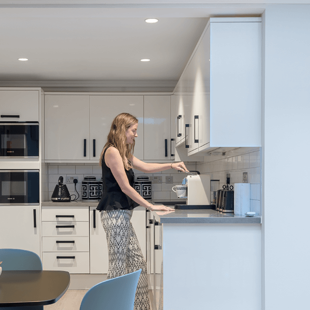 Kitchenette at Wigmore Street, The Boutique Workplace Company in Mayfair