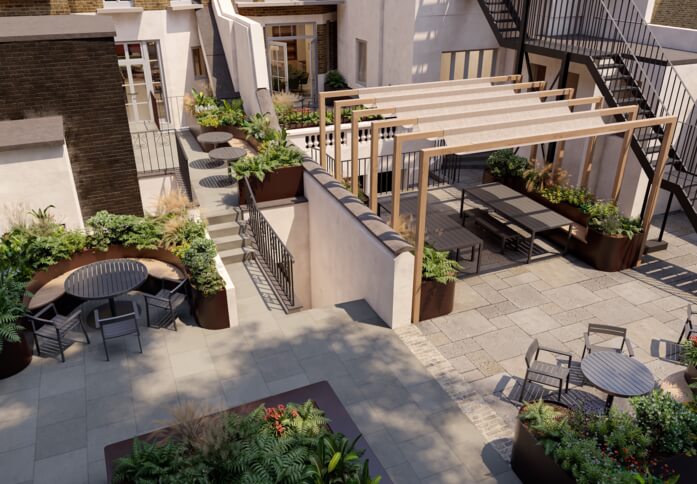 Outside breakout area - Grosvenor Street, The Arterial Group Ltd, Mayfair