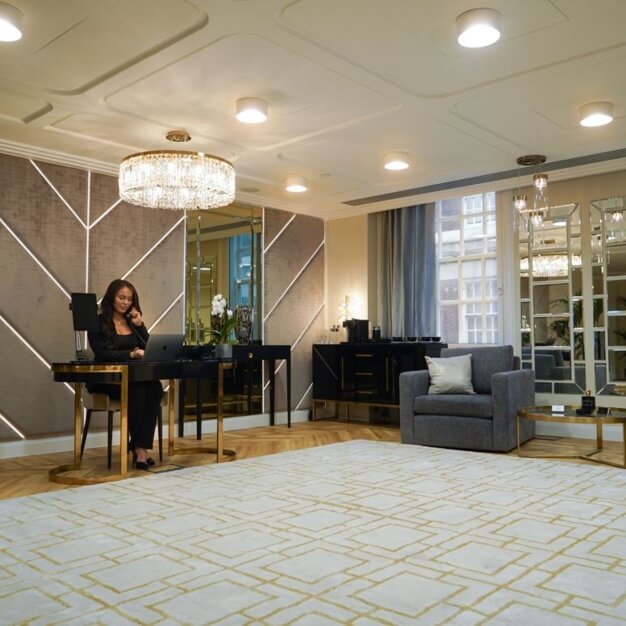 Reception area at North Row, One Avenue Group in Mayfair