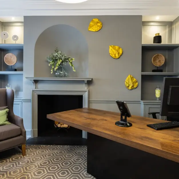 Reception area at Queen Street, The Boutique Workplace Company in Mayfair
