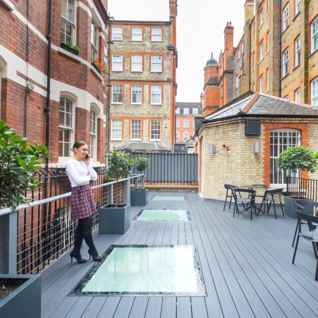 Roof terrace at Park Street, Landmark Space in Mayfair